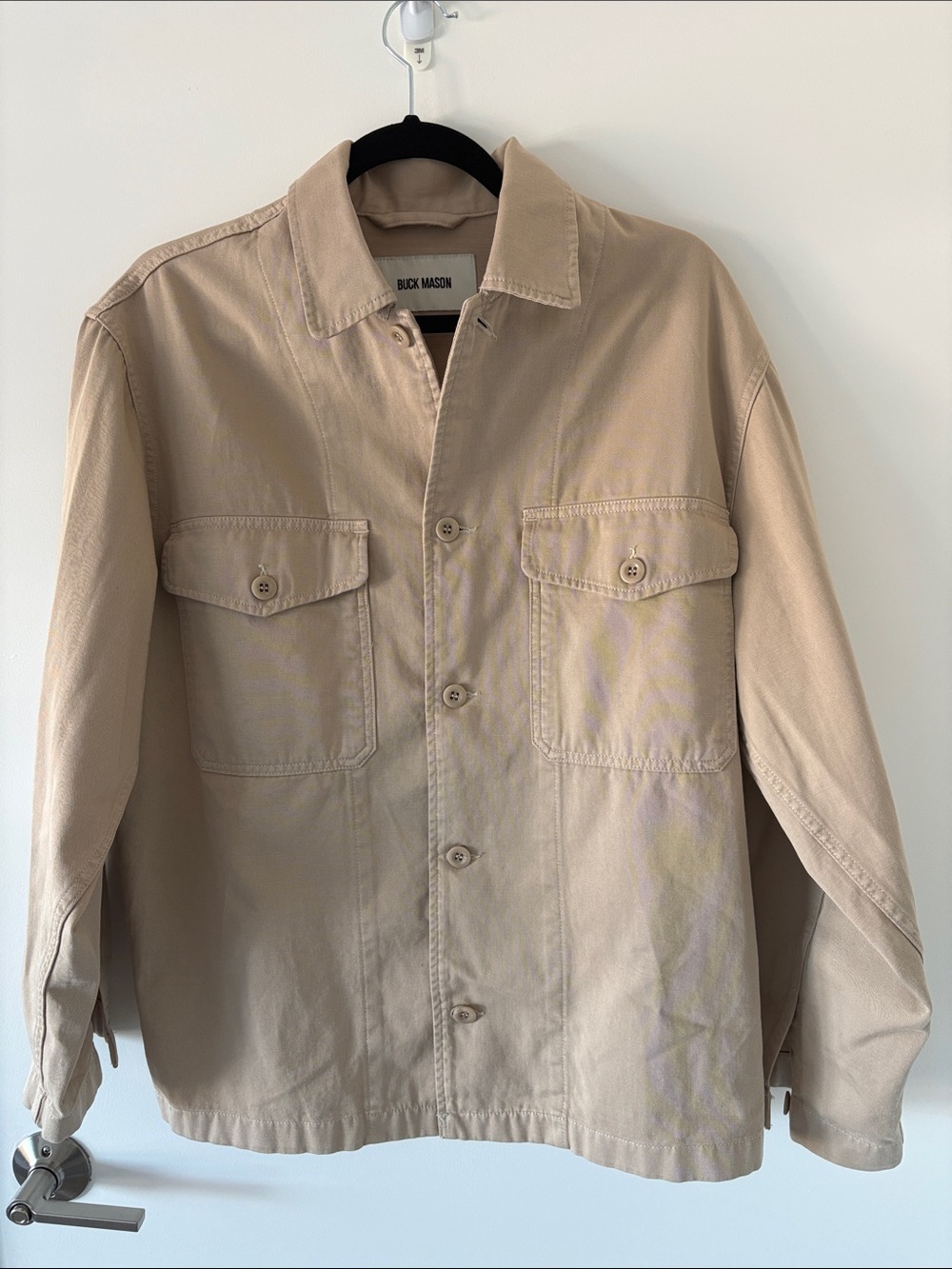 Buck Mason Lightweight Huckberry Shirt Jacket in Khaki